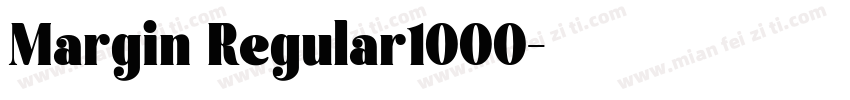 Margin Regular1000字体转换